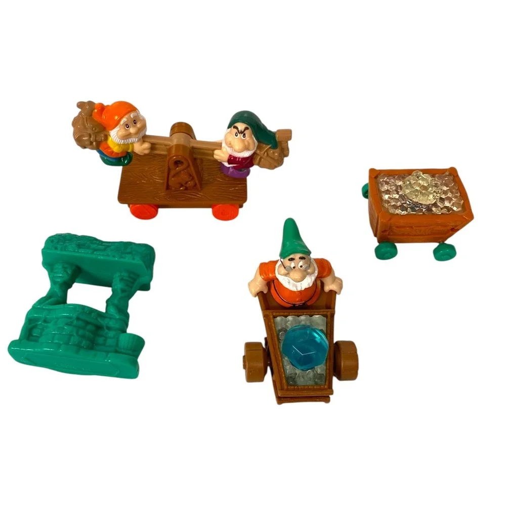 McDonald's Disney 1992 Snow White and the 7‎ Dwarf s Lot of 4 FFT1